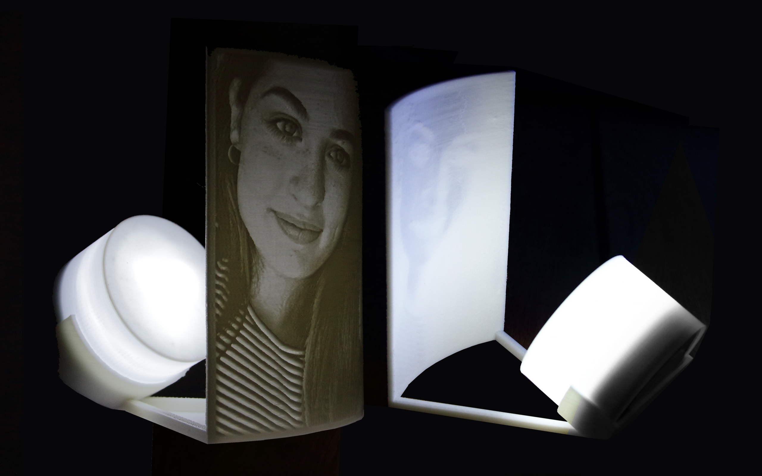 Oblá 3D lithophane fotografia